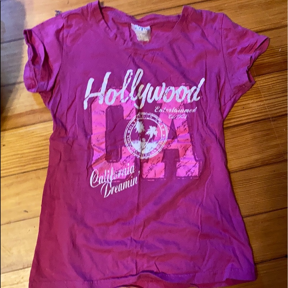 Pink Hollywood vintage shirt